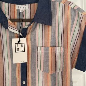 THML short sleeve shirt | hipster vibe | M | NWT